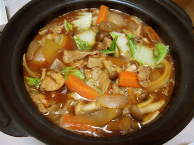 豚肉の味噌鍋