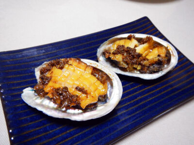 小さなあわびのバター焼き