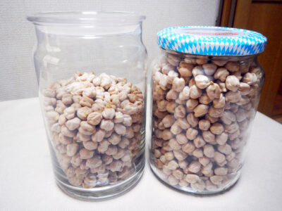 ひよこ豆の備蓄（2025年６月下旬）