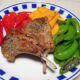 ラムチョップのステーキ